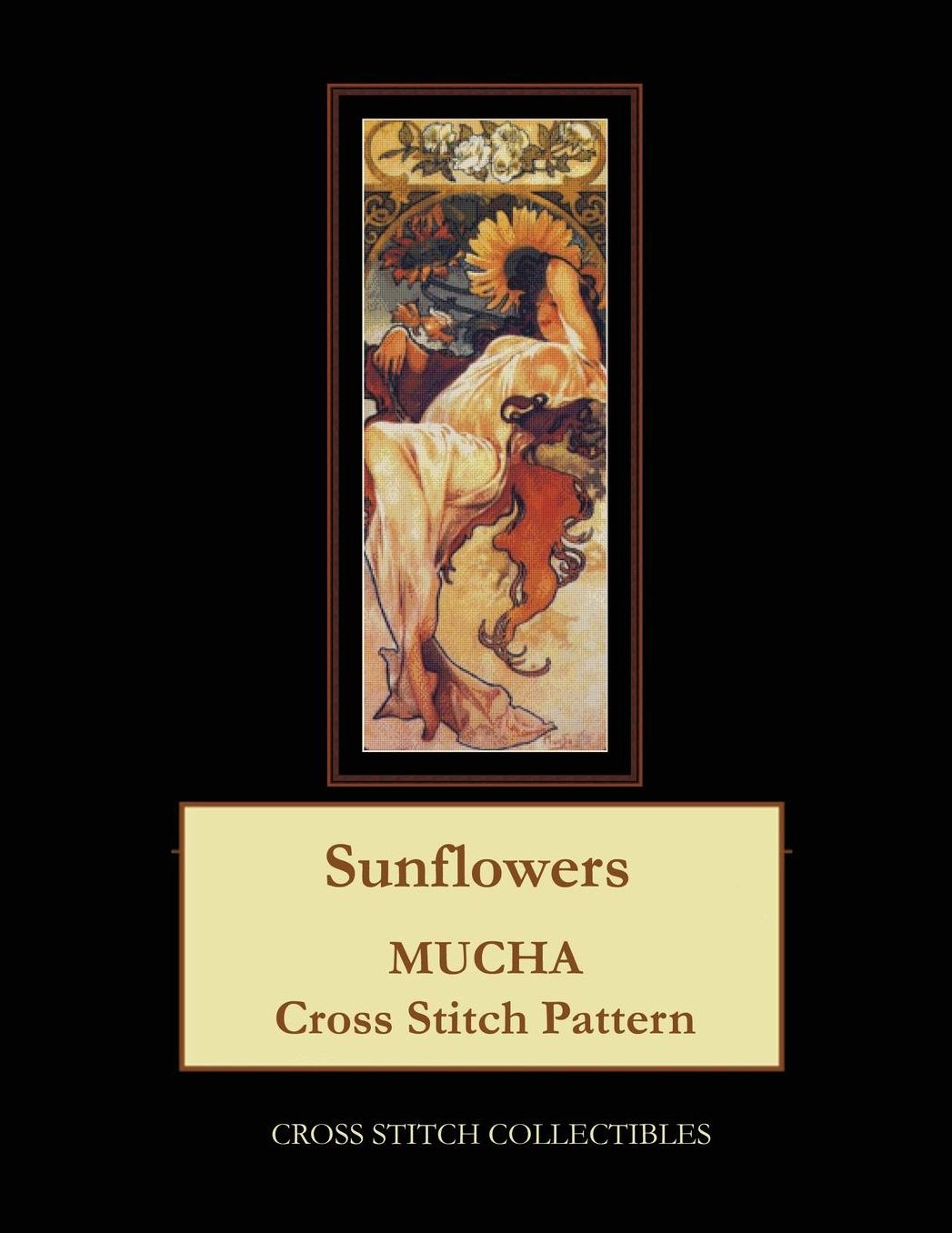 Sunflowers: Mucha Cross Stitch Pattern