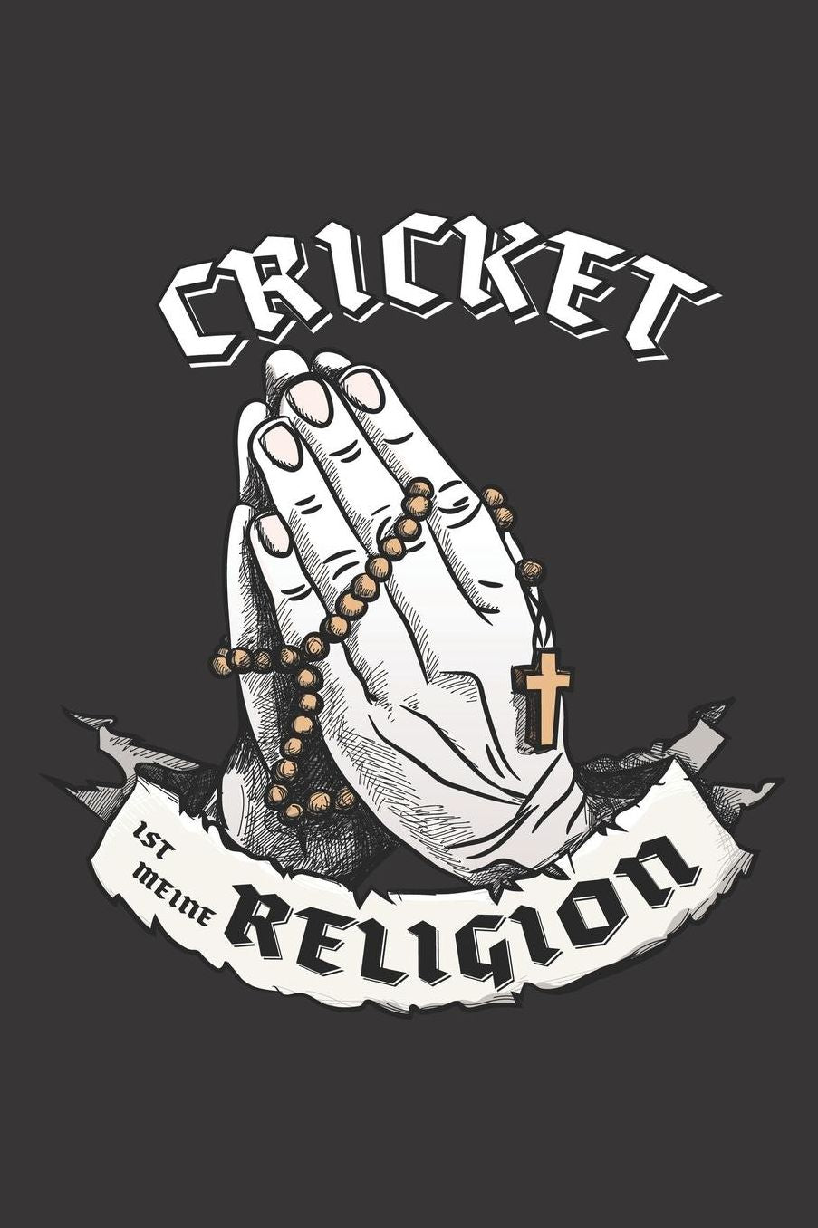 Cricket Ist Meine Religion: DIN A5 6x9 I 120 Seiten I Punkteraster I Notizbuch I Notizheft I Notizblock I Geschenk I Geschenkidee