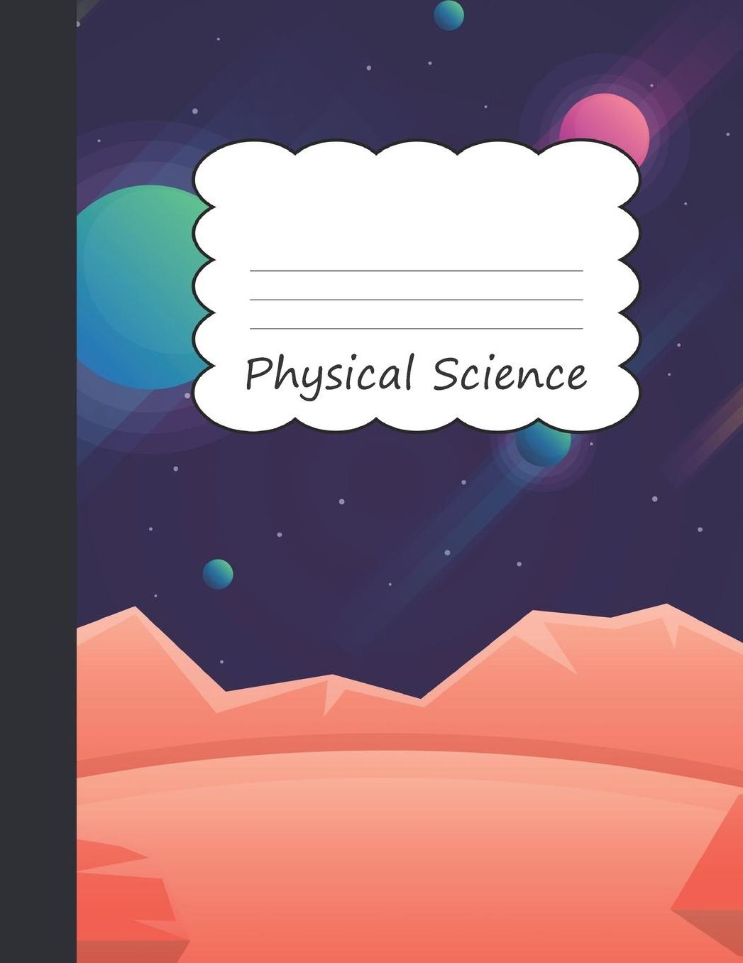 Physical Science: Planetary System Milky Way Large Blank 4 x 4 Quadrille Squared Coordinate Grid Paper Solar System Rockets Planets Galaxy Constellation Universe Cover Math Science Note Book: Preschool Kindergarten Primary Elementary