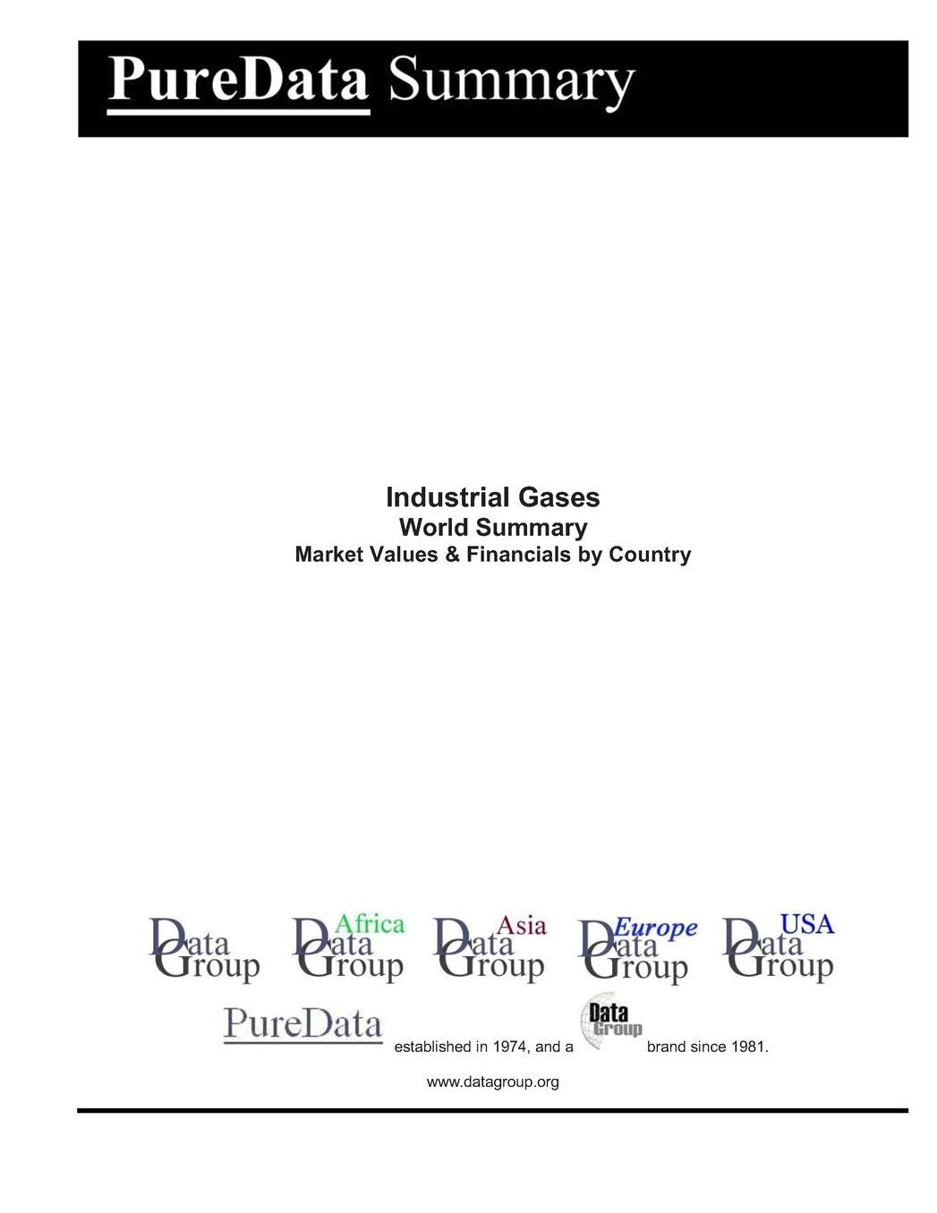 Industrial Gases World Summary: Market Values & Financials by Country