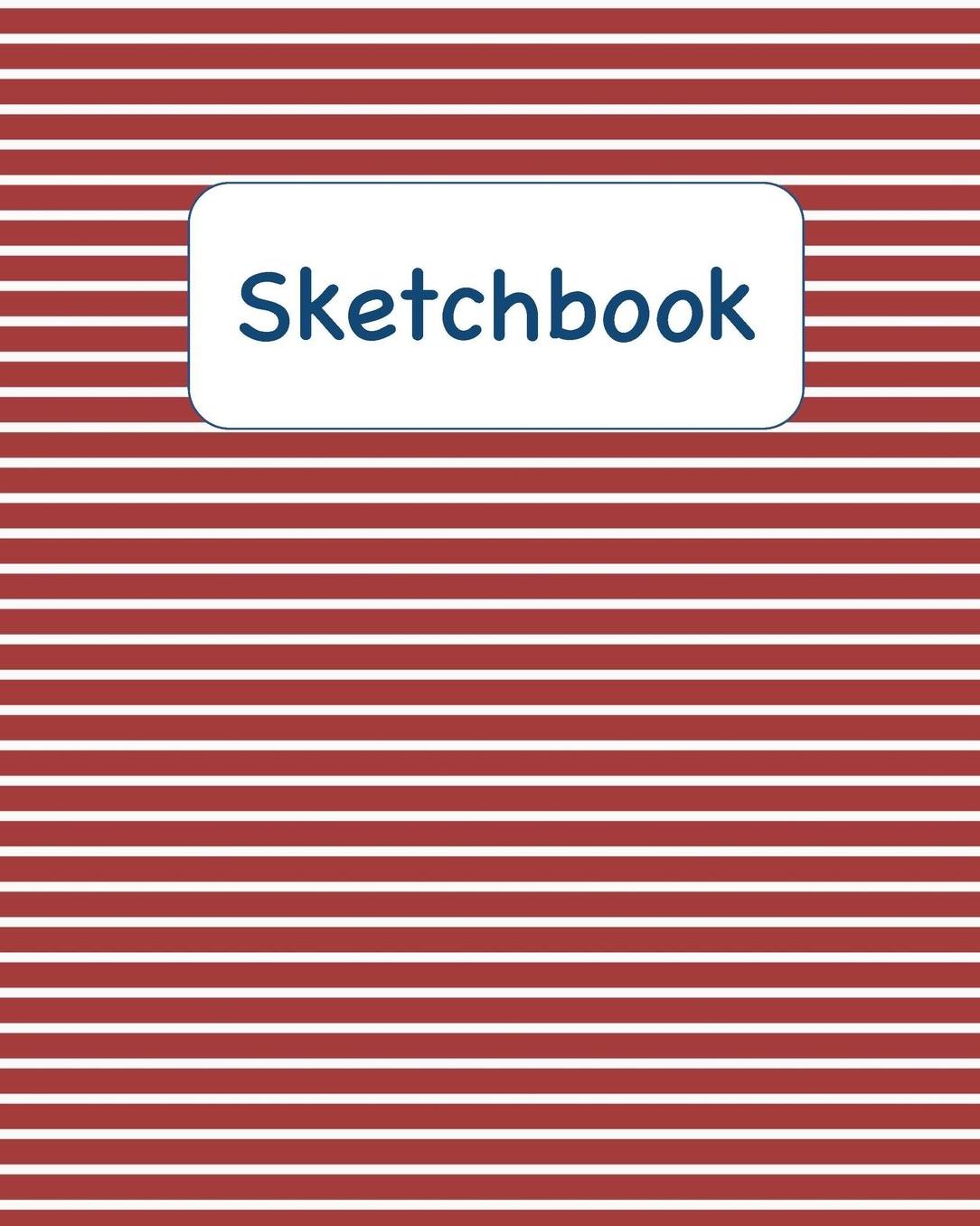 Sketchbook: Red and White Stripes Sketchbook for Adults and Kids of All Ages