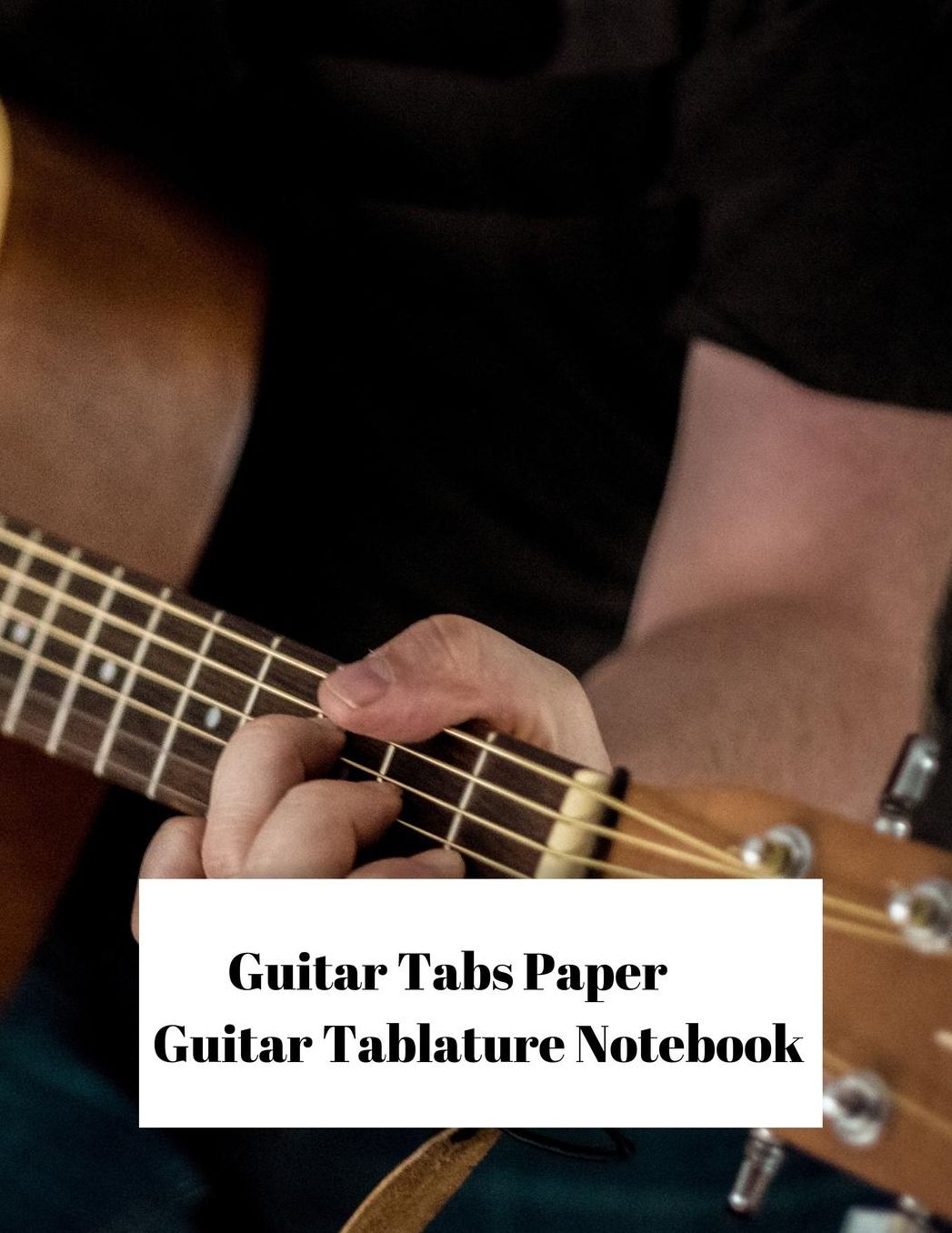 Guitar Tabs Paper Guitar Tablature Notebook: Cool 100 page 8.5 x 11 blank Guitar sheet music composition manuscript diary journal for musicians composing music & songs for Guitars w five chord spaces, blank staffs staves & space for title.