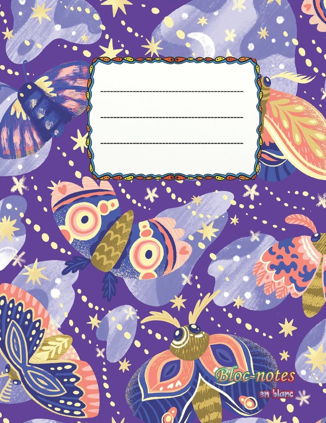 Bloc-notes en blanc: Papillons sucrï¿½s - format A4 112 pages carnet de notes avec registre idï¿½al comme agenda, carnet de croquis, carnet de croquis, carnet ï¿½ dessin ou cahier ï¿½ colorier vide