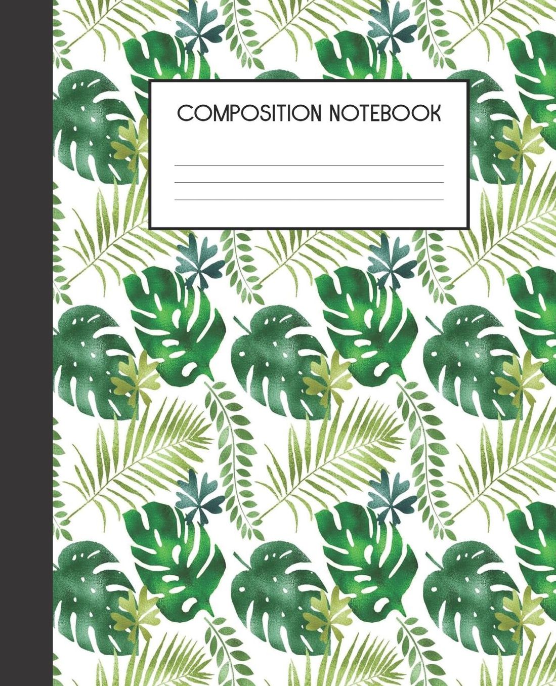 Composition Book: Iridescent Leaves College Ruled Notebook Lined Journal 100 Pages 7.5 X 9.25 School Subject Book Notes Student Gift Kids Teenager Adult Teacher