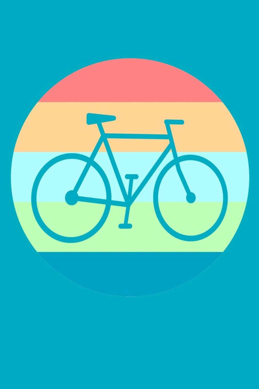 Premium I Fahrrad I Notebook: Dodgrid I Agenda Journal I A5 gebunden I 120 Seiten I Softcover I matt I perfekt zum schreiben und zeichnen