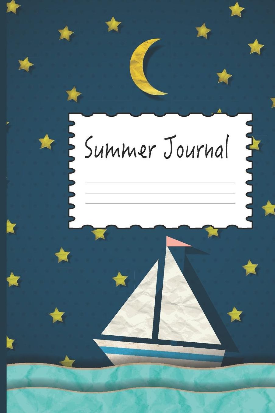 Summer Journal: Sailing Boat 100 Page - Lined 6 x 9 inch Diary