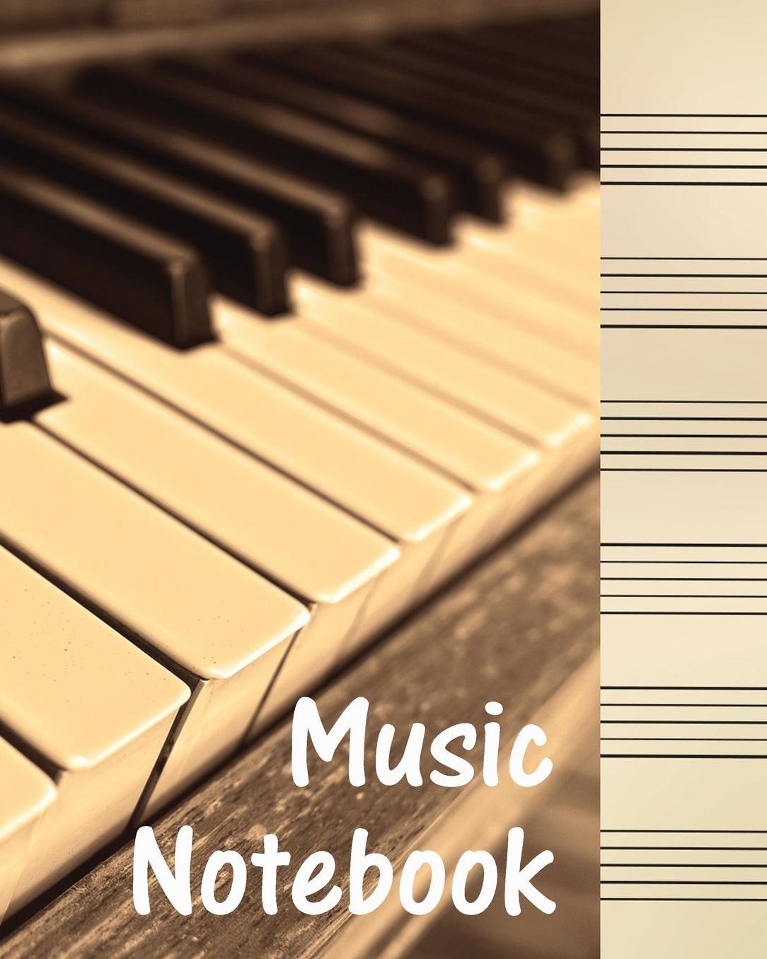 Music Notebook: Manuscript Paper/3 and 6 Large Staves Per Page