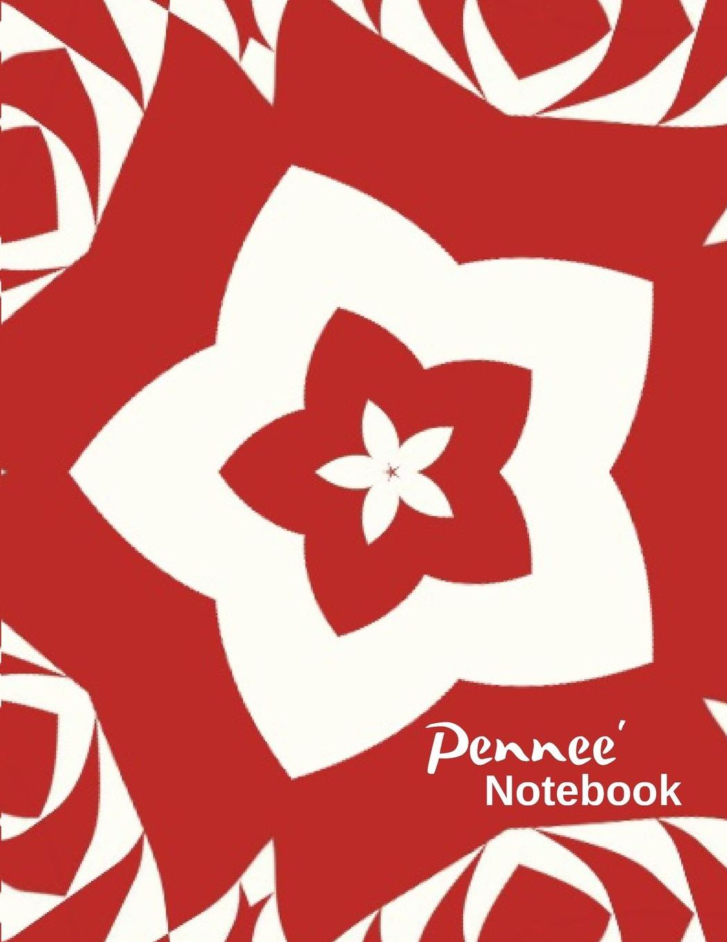 Pennee' Notebook: Abstract Design: Notebook/Journal, Composition, (8.5 x 11), 120 Pages, 10