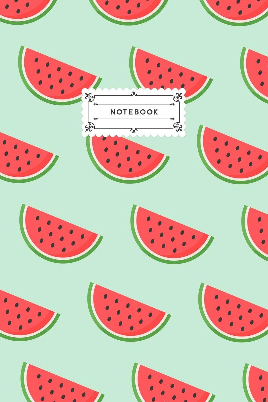 Notebook: Watermelon Slices Lined Journal Notebook, 120 pages (6x9)