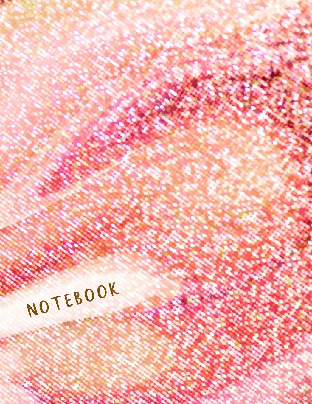 Notebook: Large format (letter size). 120 Lined pages. Wide ruled. Ideal for School notes, Journaling, Hand lettering or Calligraphy practice. Perfect gift. 8.5' x 11.0'. (Abstract design, red pink orange. Soft matte cover).