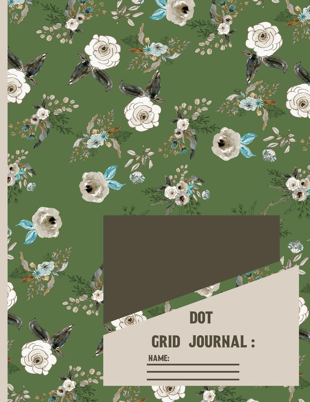 Dot Grid Journal: Floral Dot Grid paper Notebook / Journal to write in 120 pages (8.5x11 Inch).