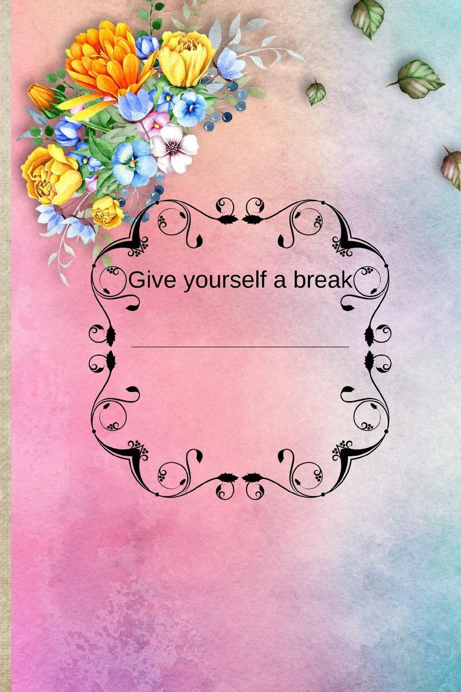 Give yourself a break: Self reflection Pretty Vintage journal, chill out, make it a point to take self-renewing breaks, shift gears, and to help you along on your journey we have made this reflection journal