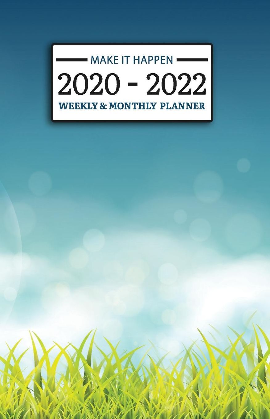 2020 - 2022 Weekly & Monthly Planner: Green Fields -2 Year Daily-Weekly- Monthly Calendar - Planner - Journal With Notes, To Do Check List, Important Stuff - Make it Happen