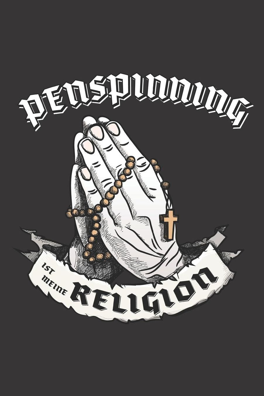 Penspinning Ist Meine Religion: DIN A5 6x9 I 120 Seiten I Punkteraster I Notizbuch I Notizheft I Notizblock I Geschenk I Geschenkidee