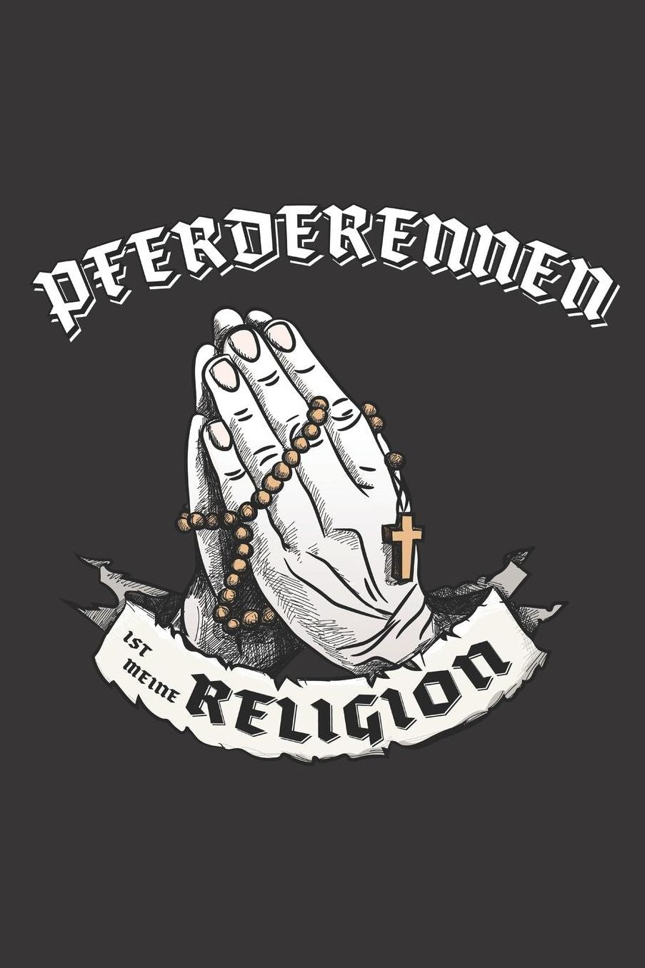 Pferderennen Ist Meine Religion: DIN A5 6x9 I 120 Seiten I Punkteraster I Notizbuch I Notizheft I Notizblock I Geschenk I Geschenkidee