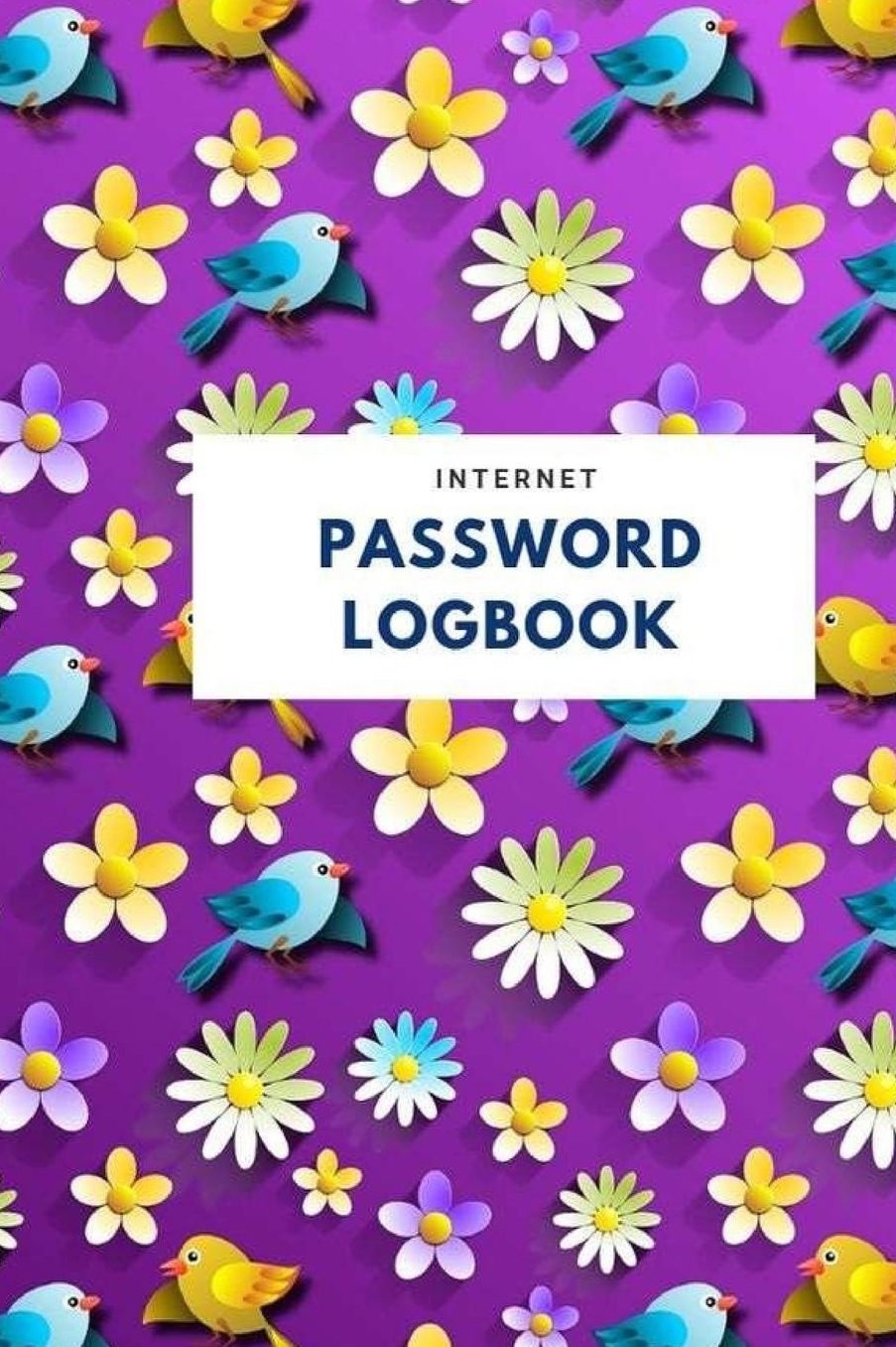 Internet Password Logbook: Password Journal for Men, Women, Kids Personal Password Logbook Website Organizer Modern Flower Design