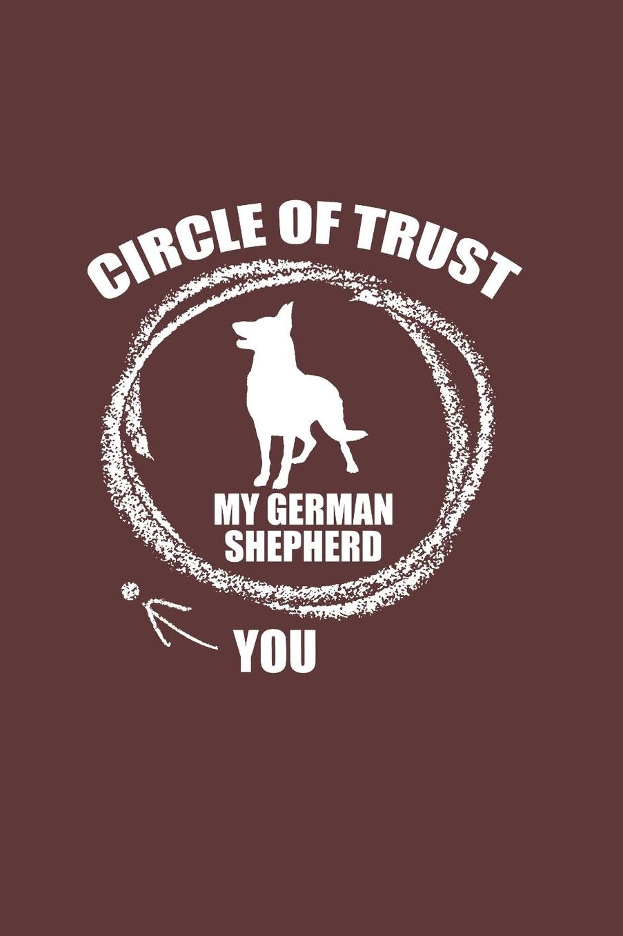 Circle of Trust German Shepherd: 6x9 lined notebook