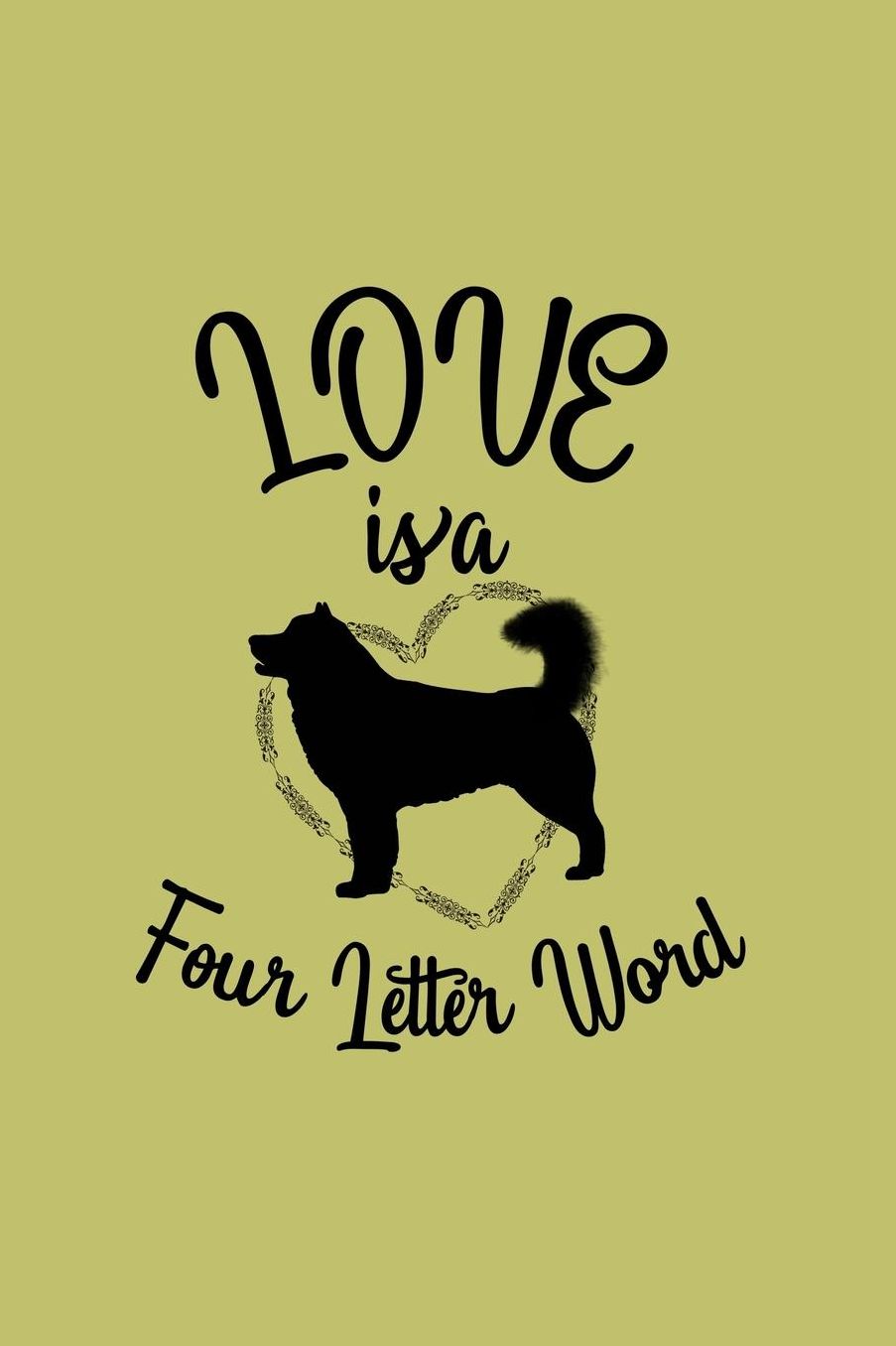 Love Is A Four Letter Word: With a matte, full-color soft cover, this lined journal is the ideal size 6x9 inch, 54 pages cream colored pages . It makes an excellent gift as well.