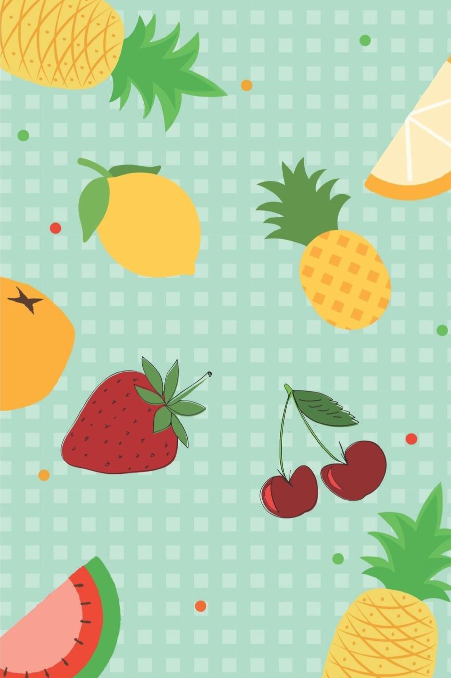 Fruity Notebook: 6x9 lined 120 pages