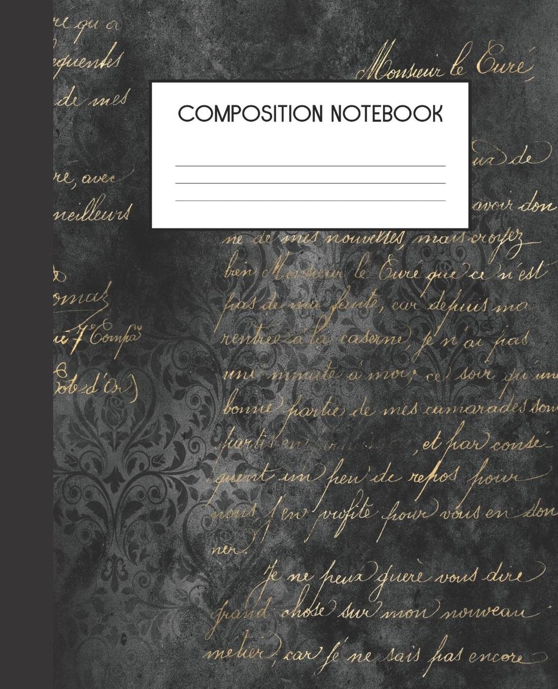 Composition Notebook: Gothic Romance College Ruled Notebook Lined Journal 100 Pages 7.5 X 9.25 School Subject Book Notes Student Gift Kids Teenager Adult Teacher
