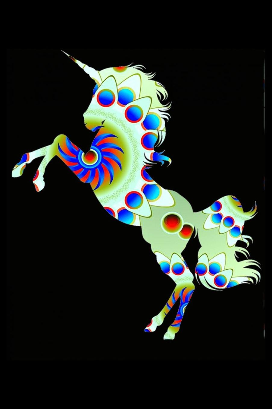 Green Star Swirl Unicorn: Blood Pressure Logbook