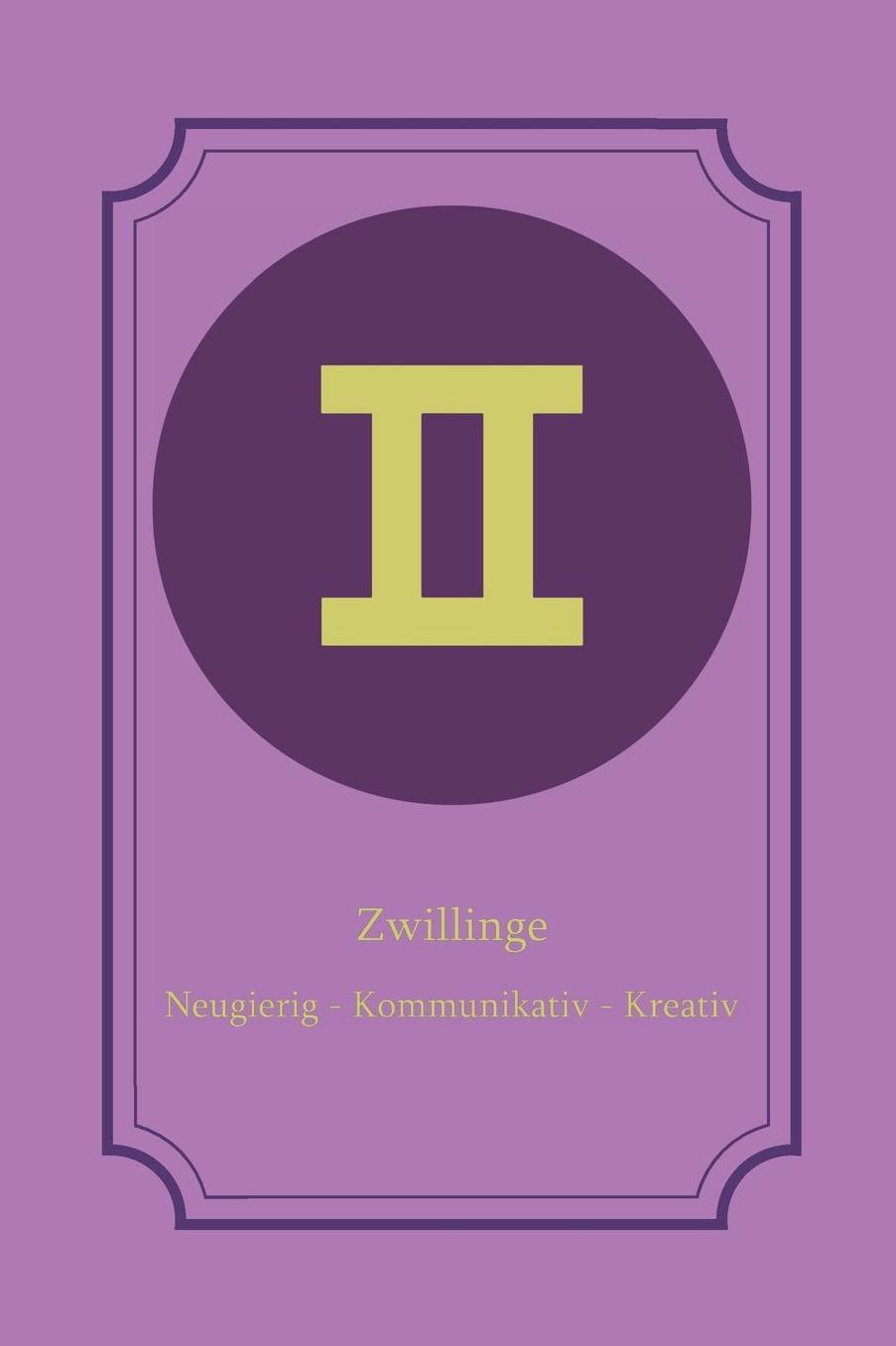 Zwillinge: Zwillinge Sternzeichen Journal Notizbuch Tagebuch gepunktet (dot grid)