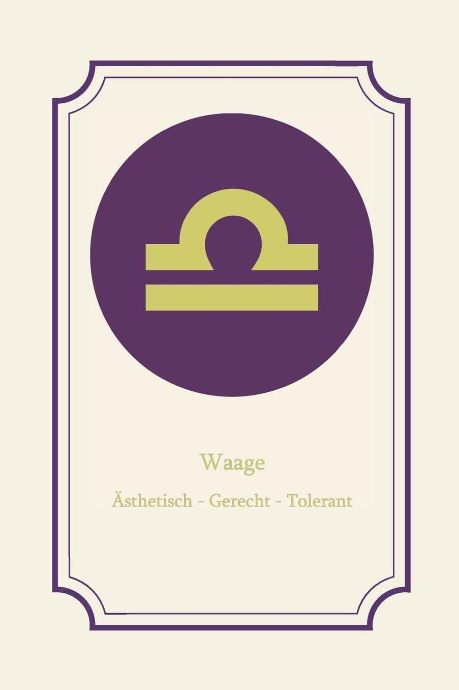 Waage: Waage Sternzeichen Journal Notizbuch Tagebuch gepunktet (dot grid)