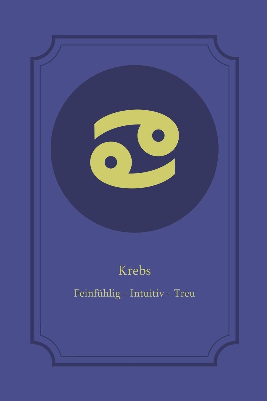 Krebs: Krebs Sternzeichen Journal Notizbuch Tagebuch gepunktet (dot grid)