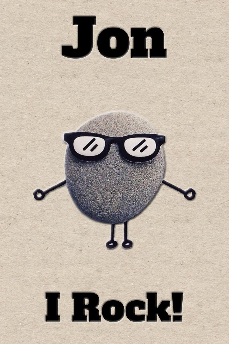 Affirmation Journal Jon I Rock!: A personalized monogram journal just for you!