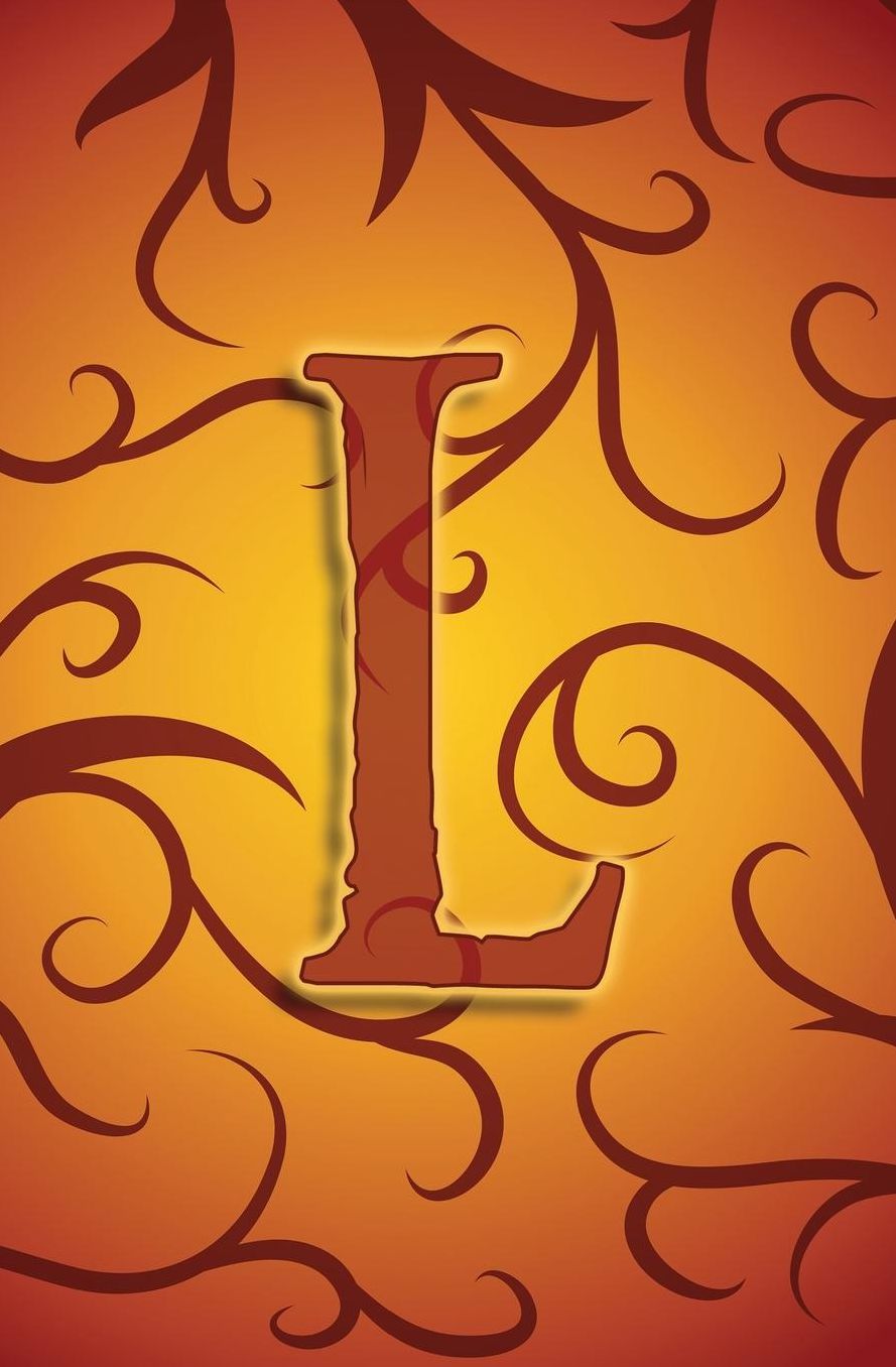 L: Monogram Initial L Gothic Notebook Journal 3D For Boys, Girls, Men, Women