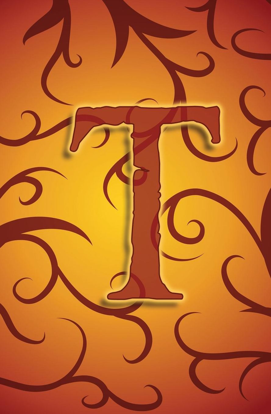 T: Monogram Initial T Gothic Notebook Journal 3D For Boys, Girls, Men, Women