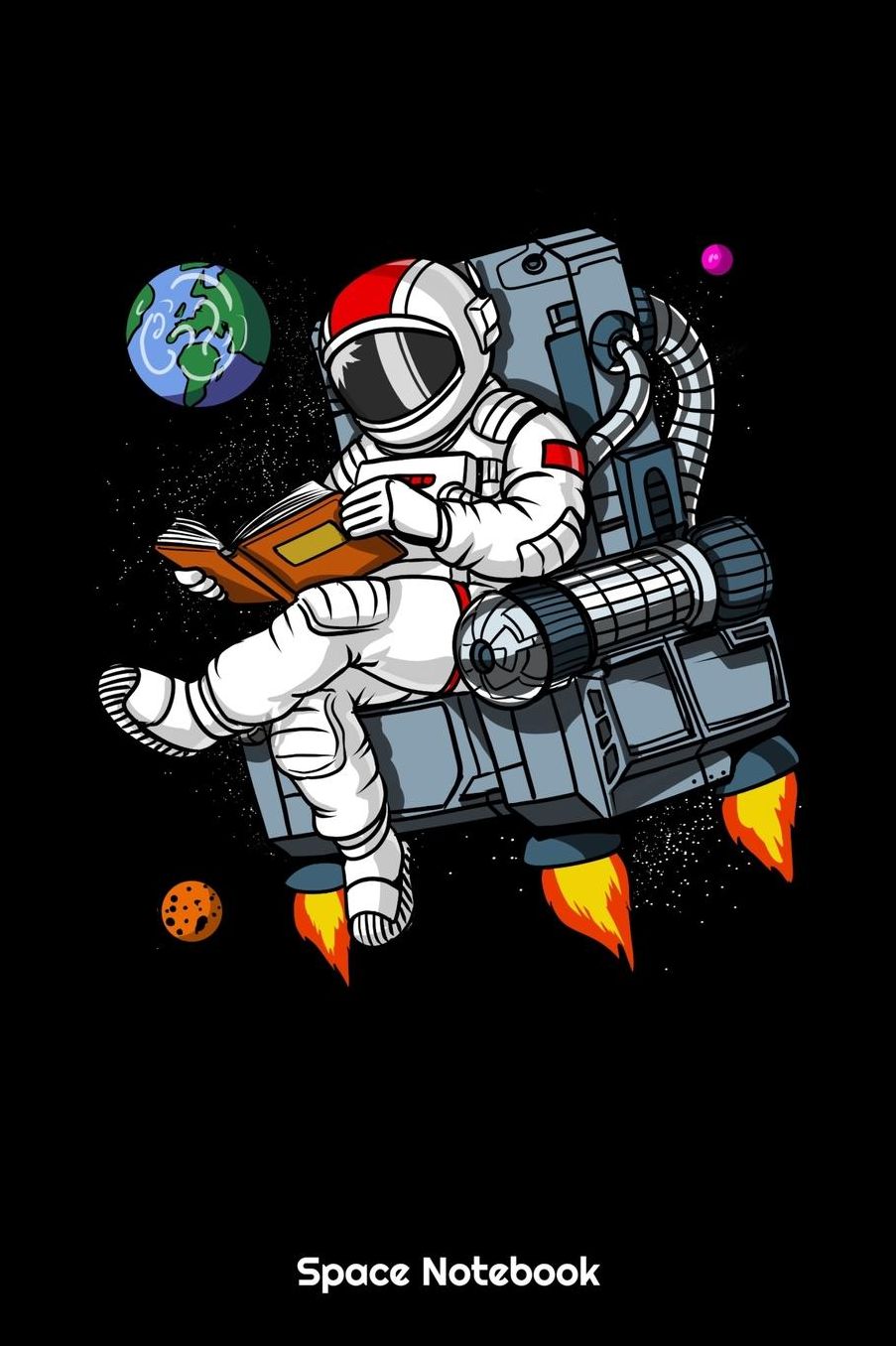Space Notebook: Space Astronaut Book Reading Notebook