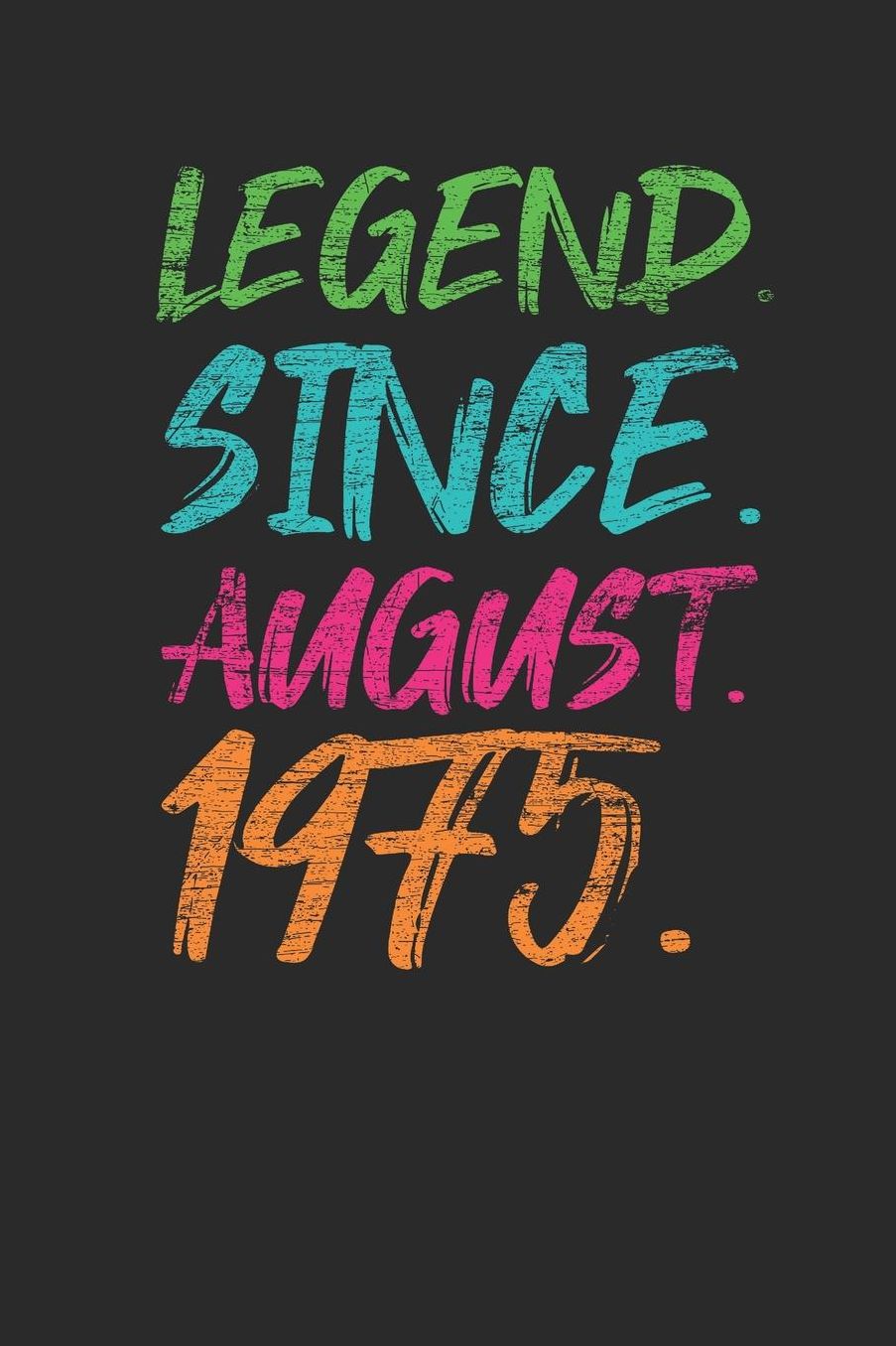 Legend Since August 1975: Graph Paper Notebook - 44th Birthday Gift or 44th Anniversary Gift Idea