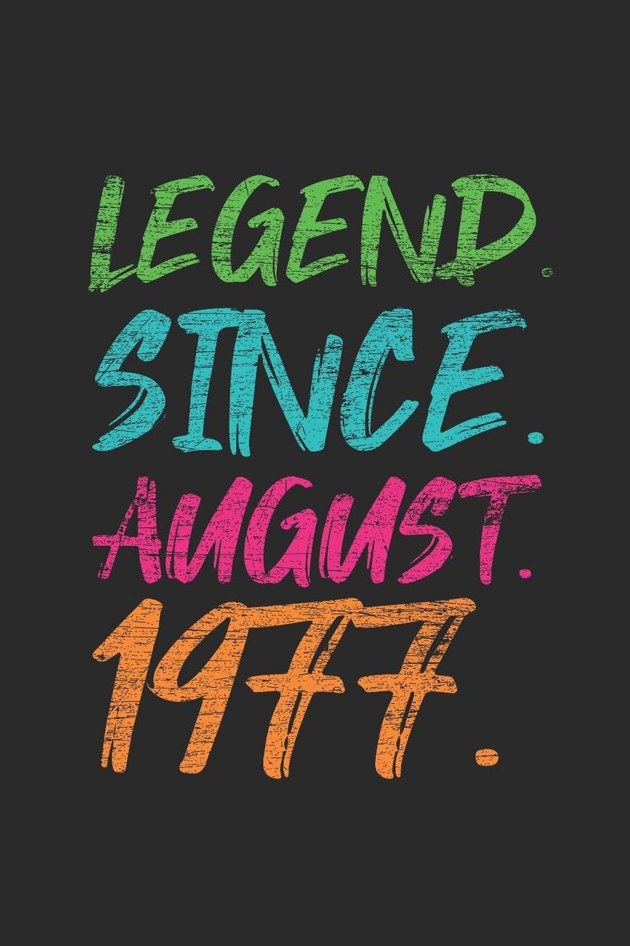 Legend Since August 1977: Graph Paper Notebook / Journal (6 X 9 - 5 Squares per inch - 120 Pages) - 42nd Birthday Gift Idea