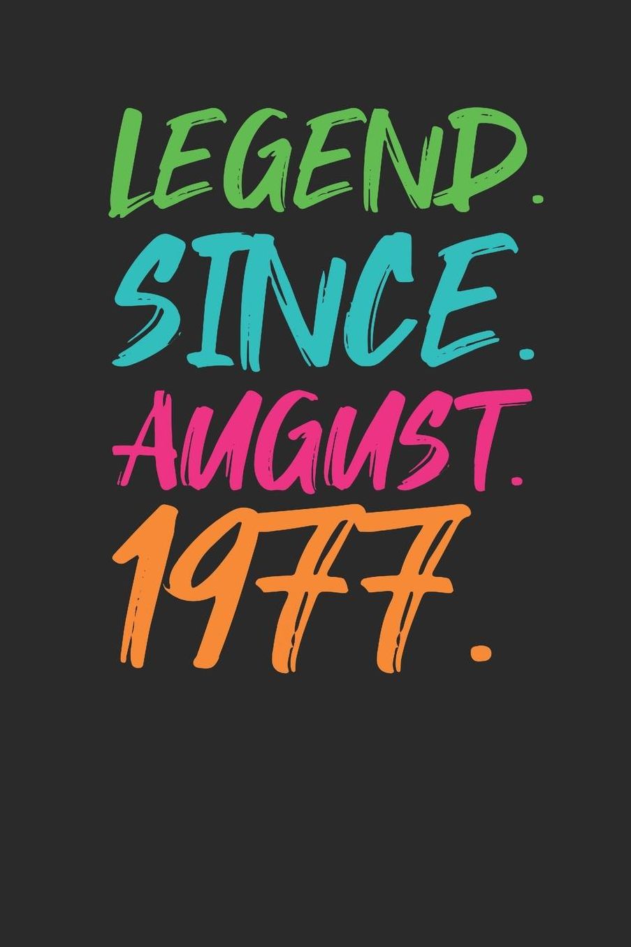 Legend Since August 1977: Graph Paper Notebook - 42nd Birthday Gift or 42nd Anniversary Gift Idea