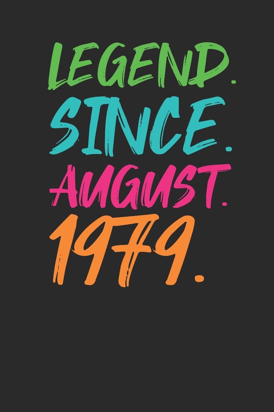 Legend Since August 1979: Graph Paper Notebook / Journal (6 X 9 - 5 Squares per inch - 120 Pages) - 40th Birthday Gift Idea