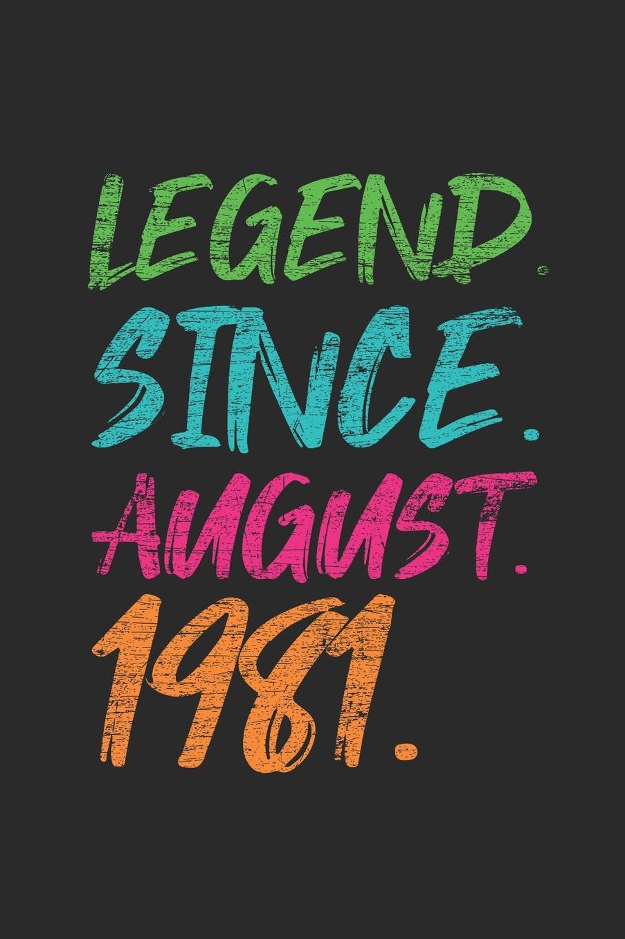 Legend Since August 1981: Graph Ruled Notebook - Journal 38th Birthday for Woman and Men