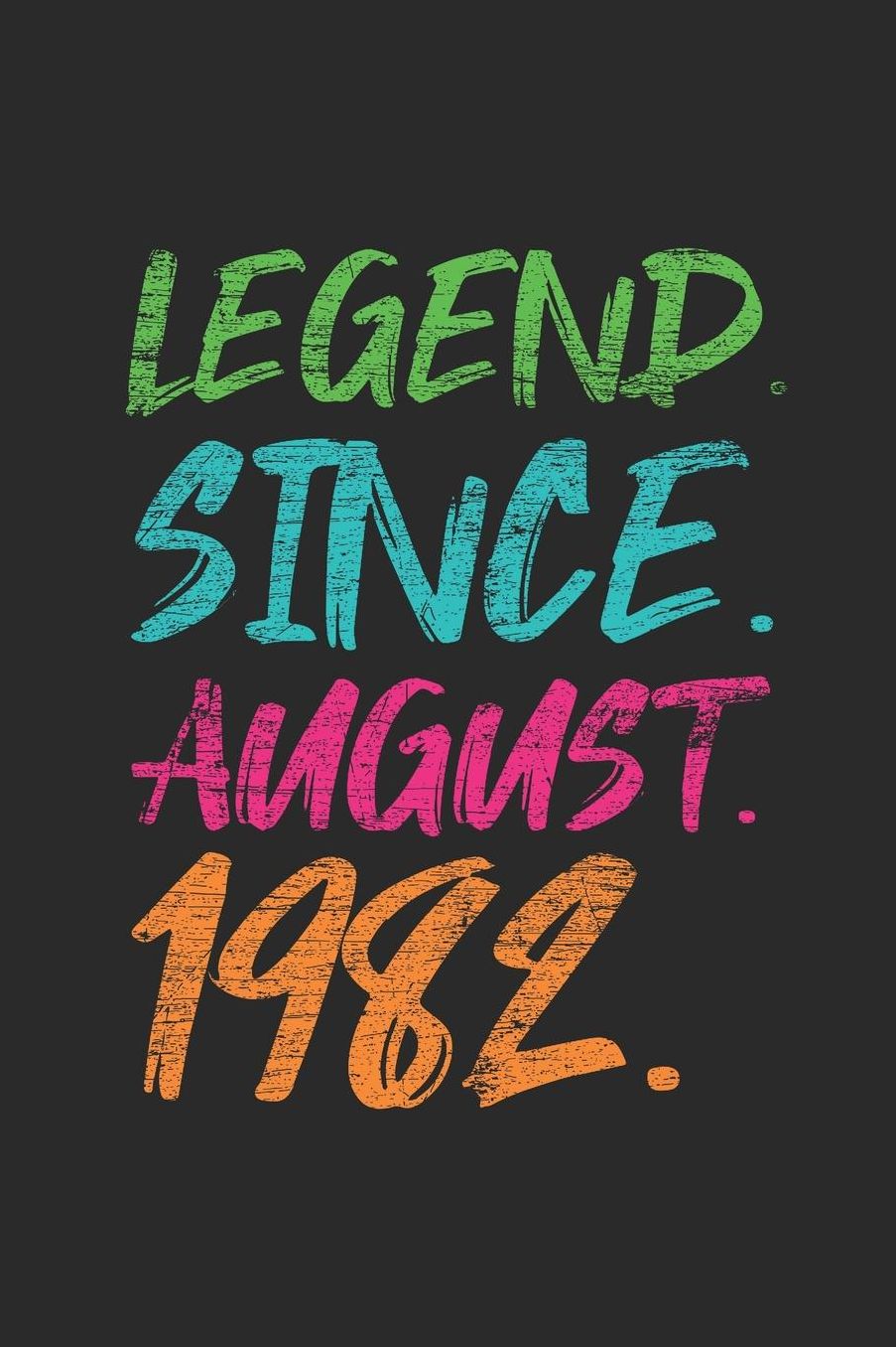 Legend Since August 1982: Graph Paper Notebook / Journal (6 X 9 - 5 Squares per inch - 120 Pages) - 37th Birthday Gift Idea