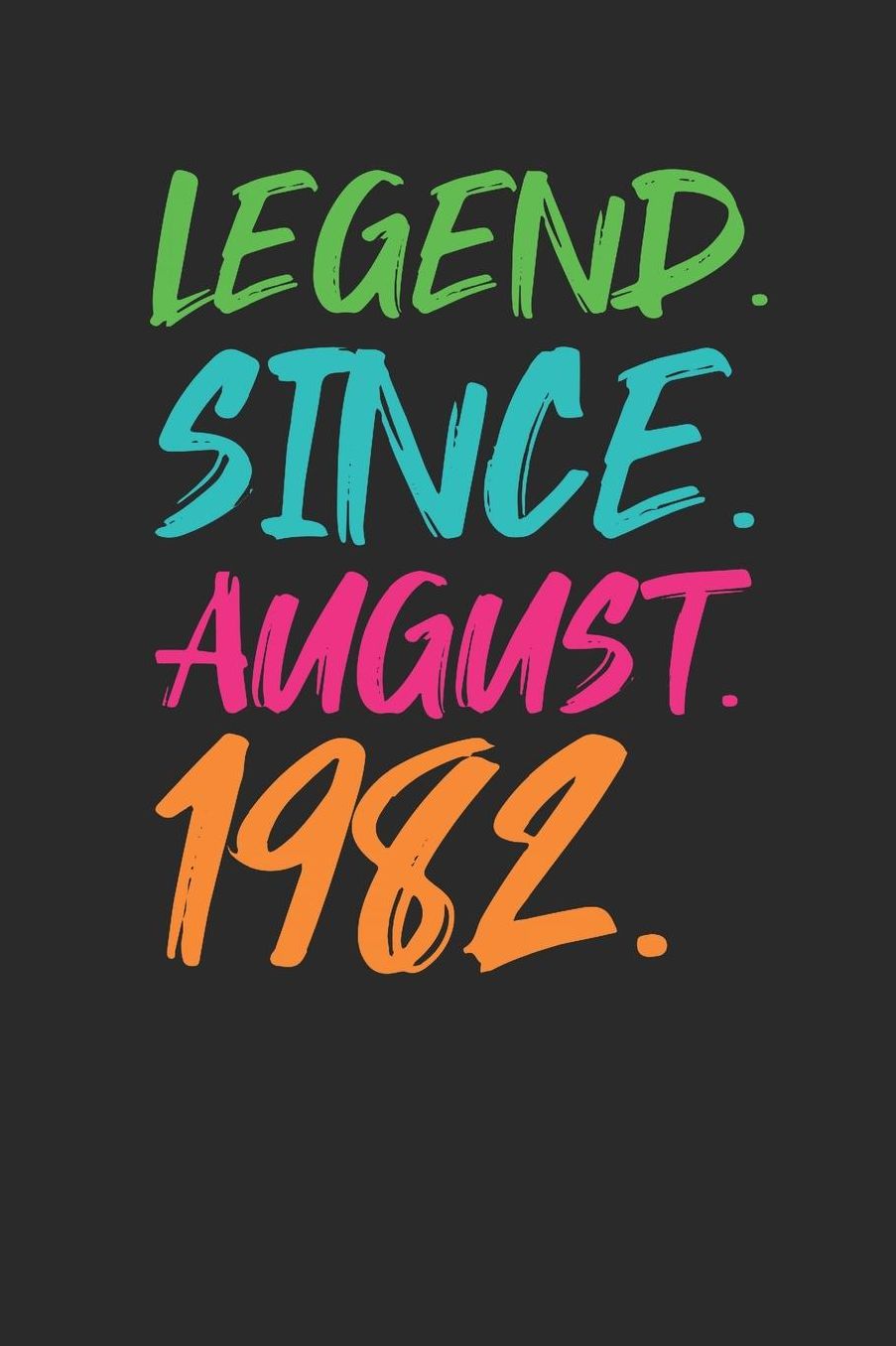 Legend Since August 1982: Graph Paper Notebook - 37th Birthday Gift or 37th Anniversary Gift Idea