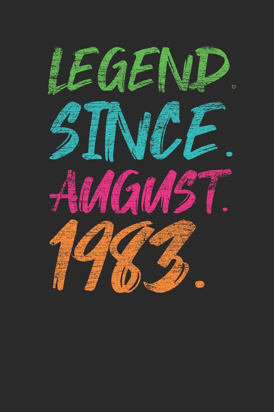 Legend Since August 1983: Graph Ruled Notebook / Journal (6 X 9 - 5 X 5 Graph Ruled) - 36th years old Birthday Gift and Anniversary Gift for Women and Men