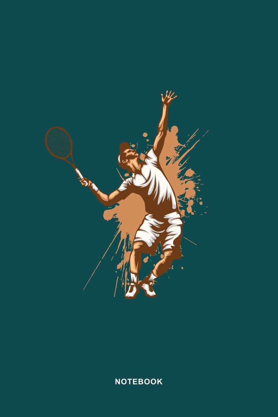 Tennis Sports Art Graphic Notebook: Tennis Sports Illustration Graphic Art Graph Paper 5x5 Pages for Tennis Lovers Notebook / Journal Gift (6 x 9 - 110 graph paper 5x5 pages)