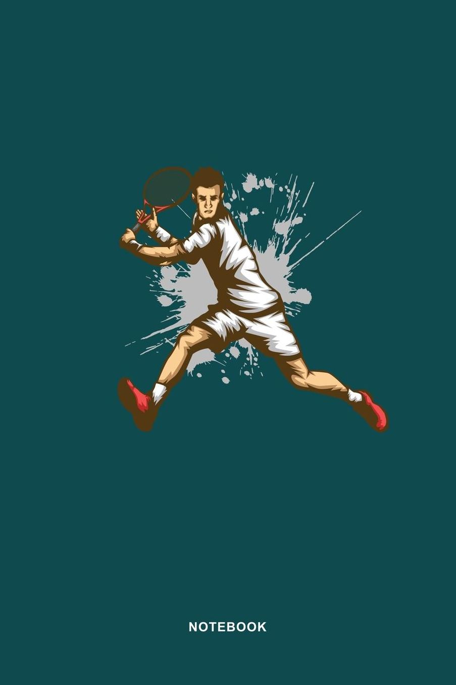 Tennis Sports Art Graphic Notebook: Tennis Sports Illustration Graphic Art Graph Paper 5x5 Pages for Tennis Lovers Notebook / Journal Gift (6 x 9 - 110 graph paper 5x5 pages)