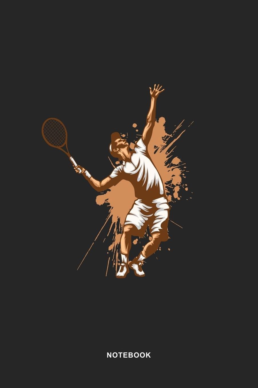 Tennis Sports Art Graphic Notebook: Tennis Sports Illustration Graphic Art Graph Paper 5x5 Pages for Tennis Lovers Notebook / Journal Gift (6 x 9 - 110 graph paper 5x5 pages)