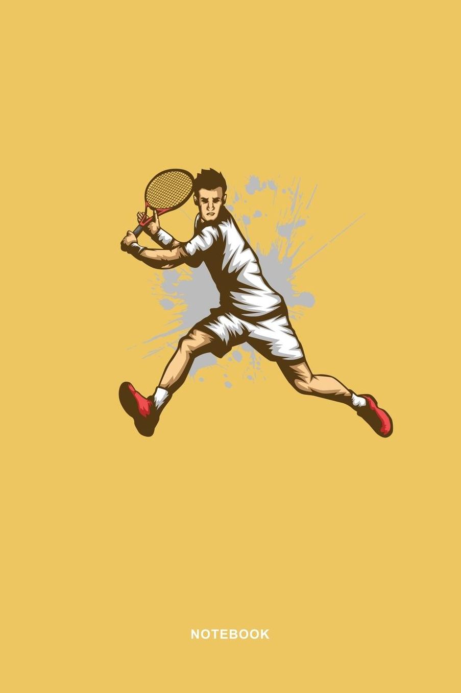 Tennis Sports Art Graphic Notebook: Tennis Sports Illustration Graphic Art Graph Paper 5x5 Pages for Tennis Lovers Notebook / Journal Gift (6 x 9 - 110 graph paper 5x5 pages)