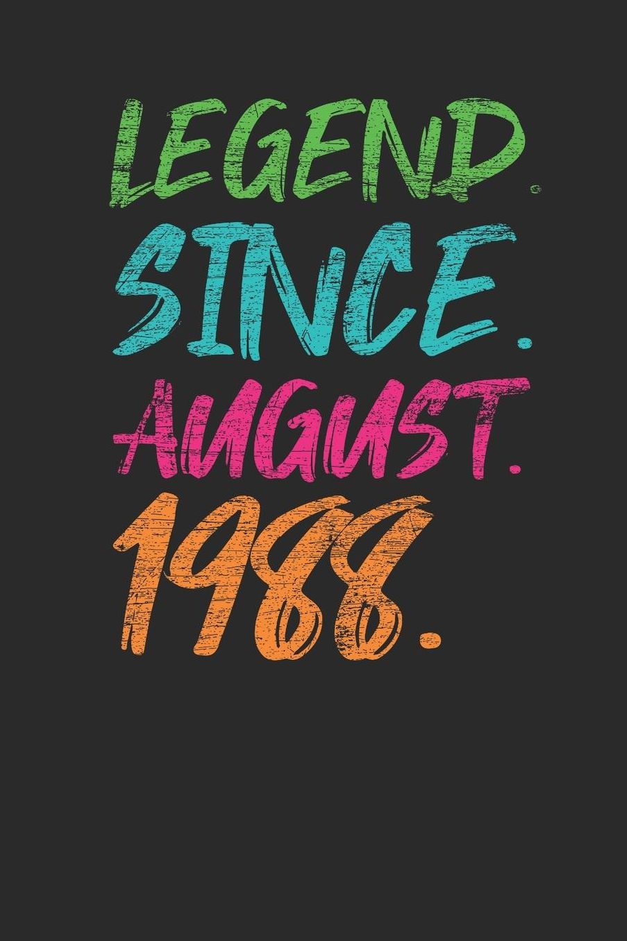 Legend Since August 1988: Graph Ruled Notebook / Journal (6 X 9 - 5 X 5 Graph Ruled) - 31st years old Birthday Gift and Anniversary Gift for Women and Men