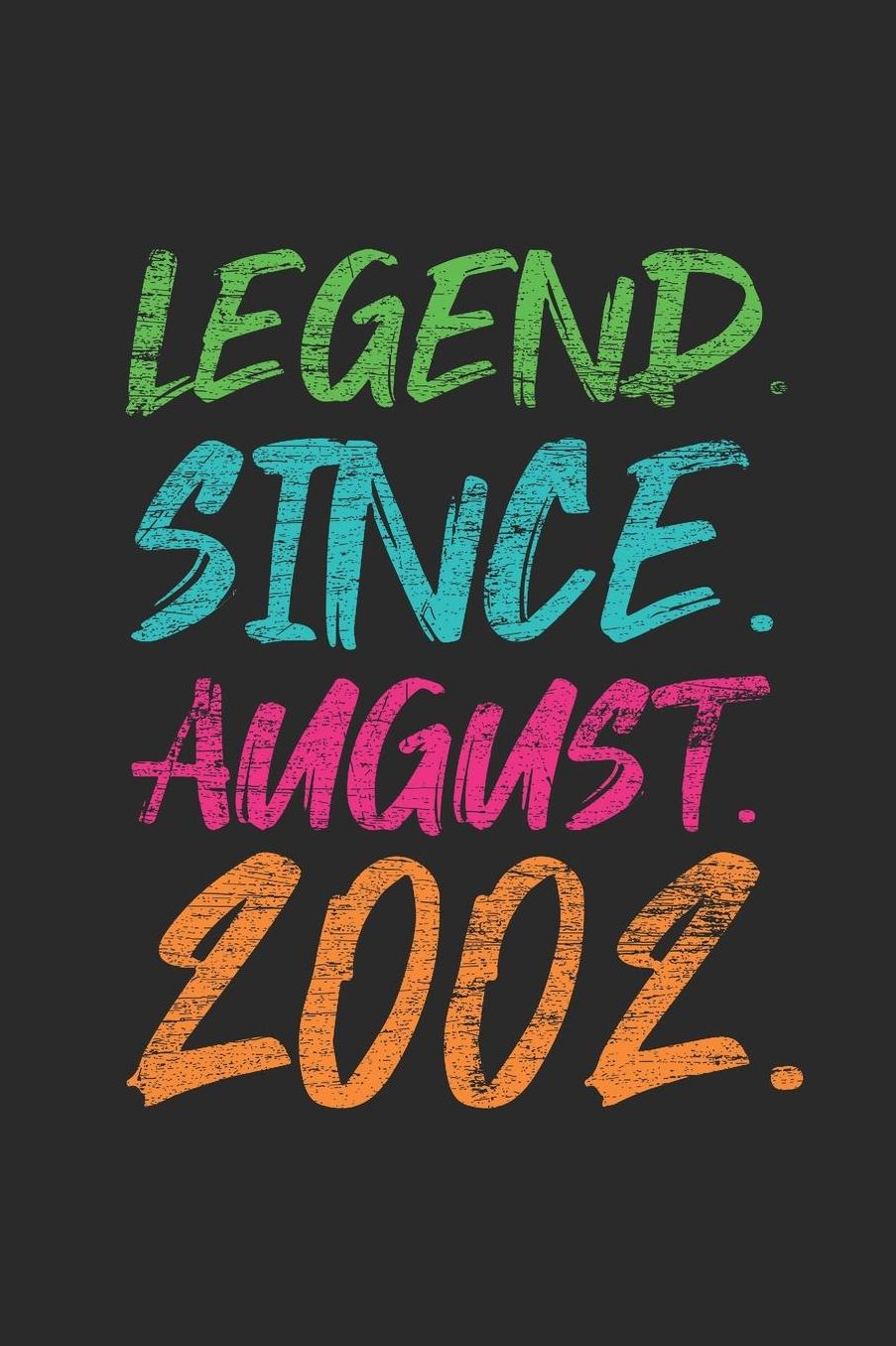 Legend Since August 2002: Graph Paper Notebook / Journal (6 X 9 - 5 Squares per inch - 120 Pages) - 17th Birthday Gift Idea