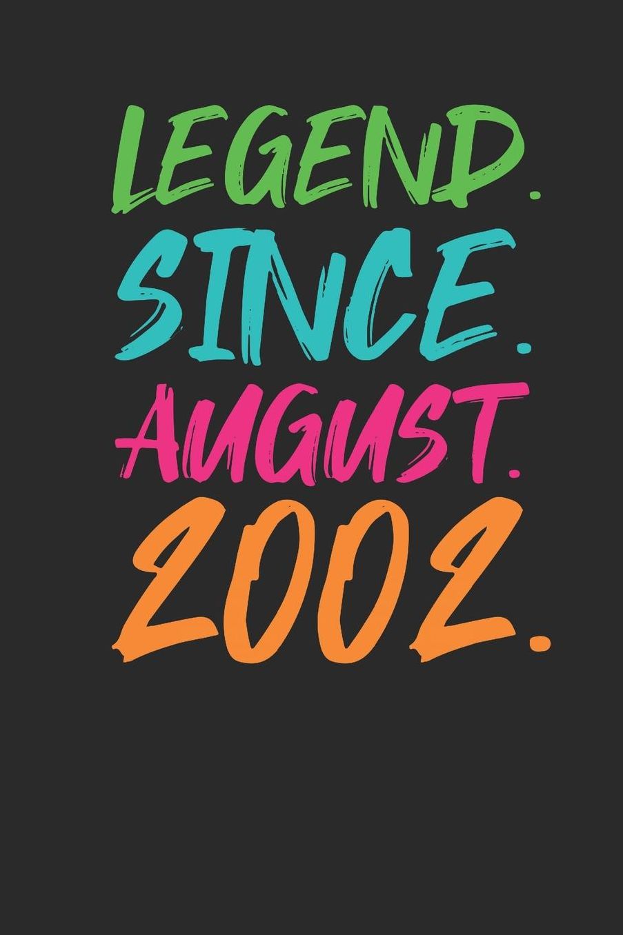 Legend Since August 2002: Graph Paper Notebook - 17th Birthday Gift or 17th Anniversary Gift Idea