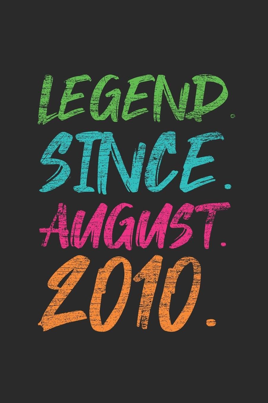Legend Since August 2010: Graph Ruled Notebook - Journal 9th Birthday for Woman and Men