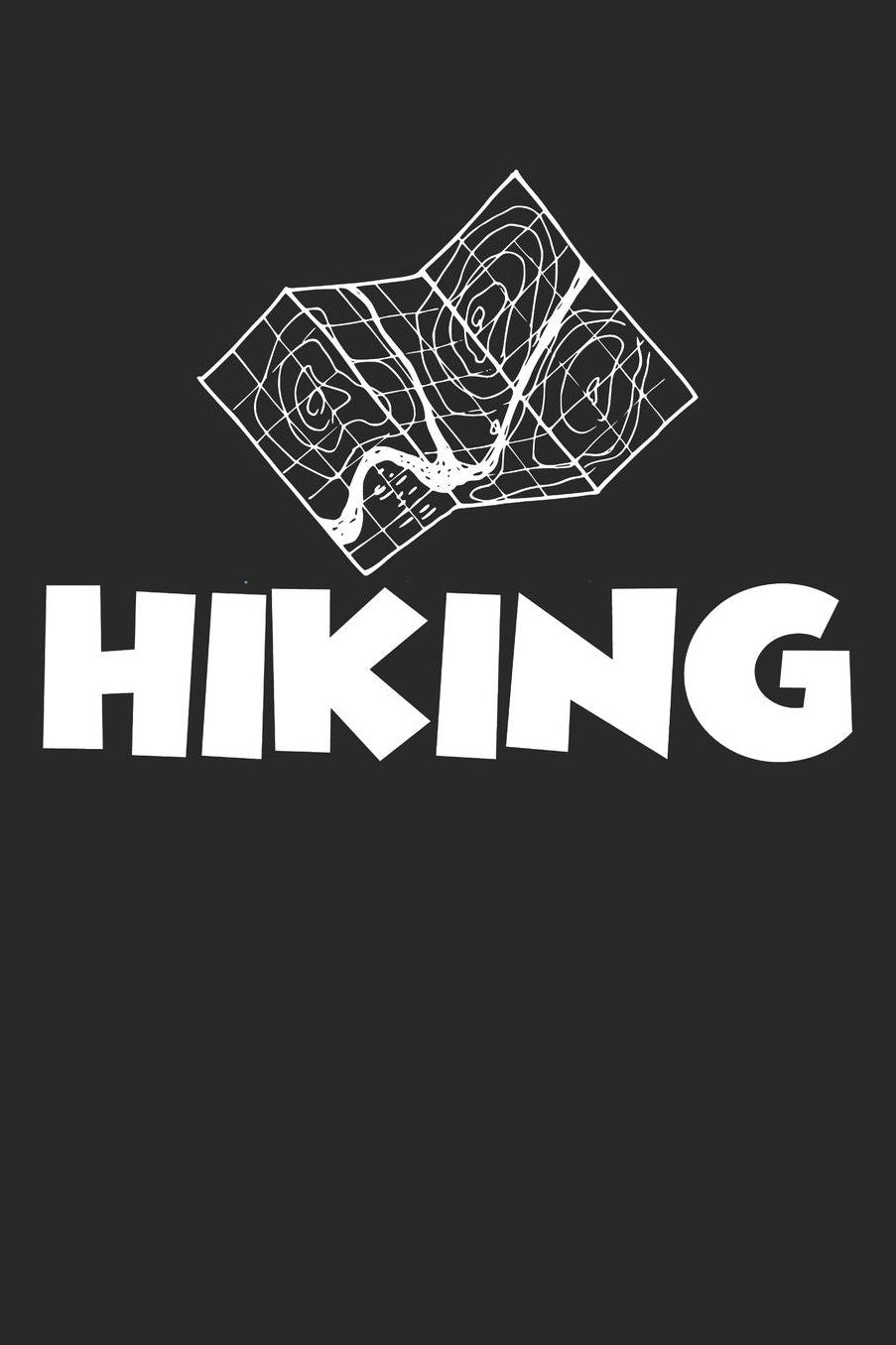 Mein Gipfellogbuch: Das Bergtouren Tagebuch zum selber ausfï¿½llen ♦ Wandertagebuch fï¿½r die schï¿½nsten Wanderungen, Aussichten und Erinnerungen ♦ 6x9 Format ♦ Motiv: Hiking Landkarte