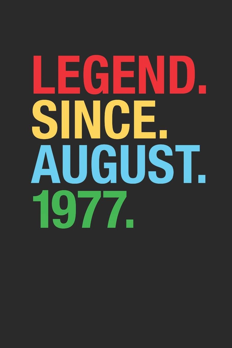 Legend Since August 1977: Small Lined Notebook - 42nd Birthday Gift or 42nd Anniversary Gift Idea